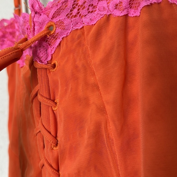 HOUSE OF CB 'Aiza' Flame Orange Maxi Dress NWOT size L - Picture 11 of 16